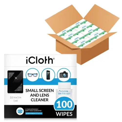 Small Screen and Lens Cleaner for 100 Wipes